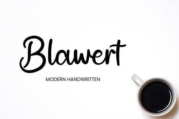 Blawert: A Modern Handwritten Font for Web Design
