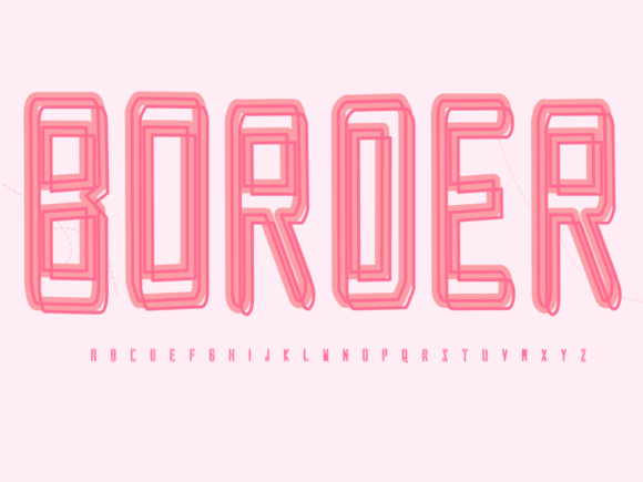 Border: A Friendly Display Font