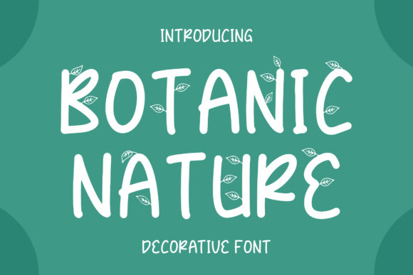 Botanic Nature Font for Web Design