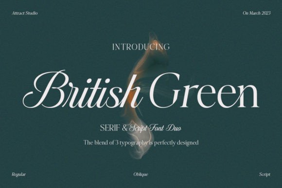 British Green Font for Marketing