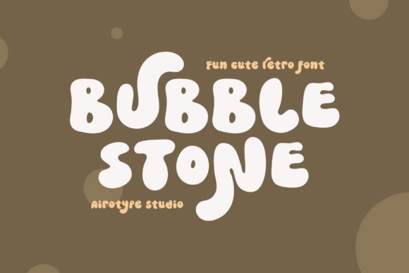 Bubble Stone Font for Web Design