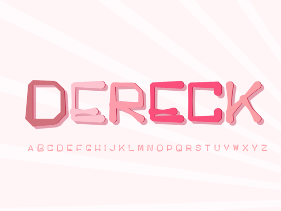 Dereck: A Bold Display Font for Creative Design
