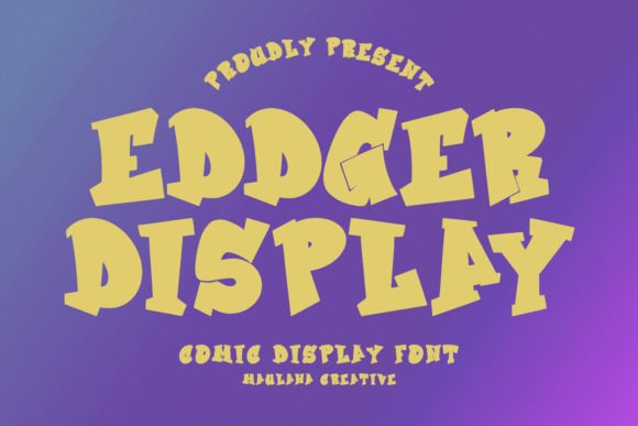 Eddger: A Bold Font for Creative Projects