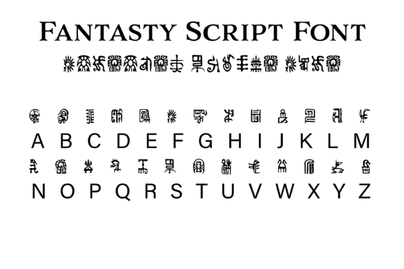 Fantasy Script 12: A Creative Font for Storytellers