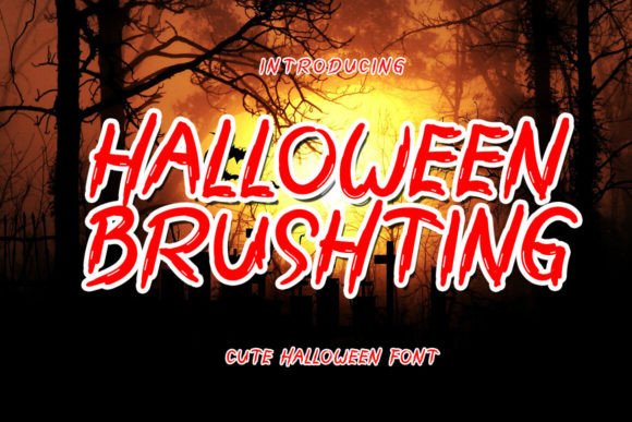 Halloween Brushting: A Spooky Display Font for Creative Branding