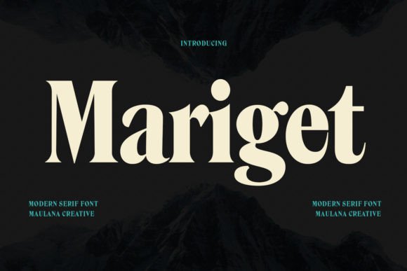 Mariget: A Serif Font for Creative Expression