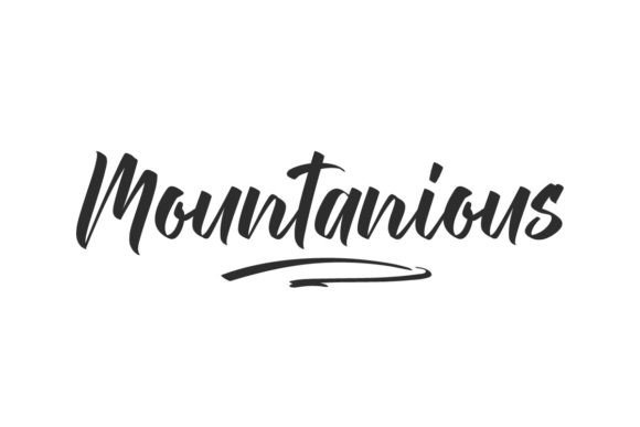 Mountanious: A Script Font That Elevates Creative Campaigns