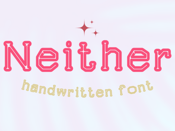 Neither: A Font for Creative Brands
