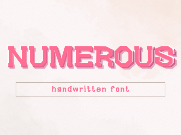 Numerous: A Unique Display Font