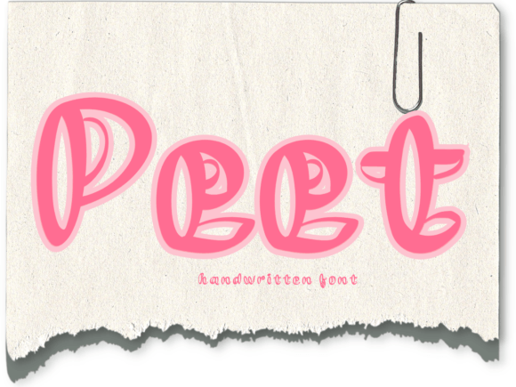 Peet Font: A Joyful Handwritten Typeface for Digital Design