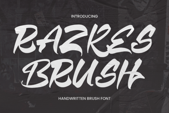 Razkes Brush: A Handwritten Font for Editorial Design