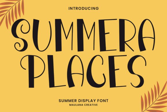 Summera Places Font for Creative Projects