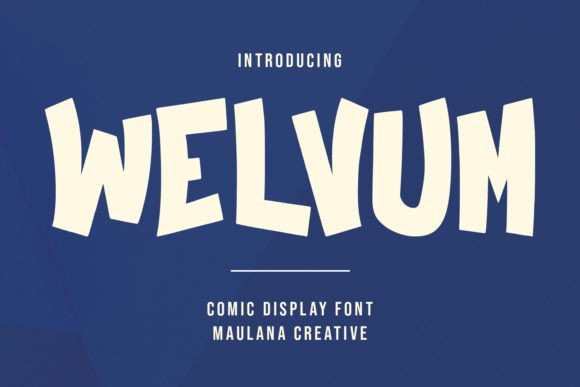 Welvum: A Bold and Fun Display Font for Creative Makers